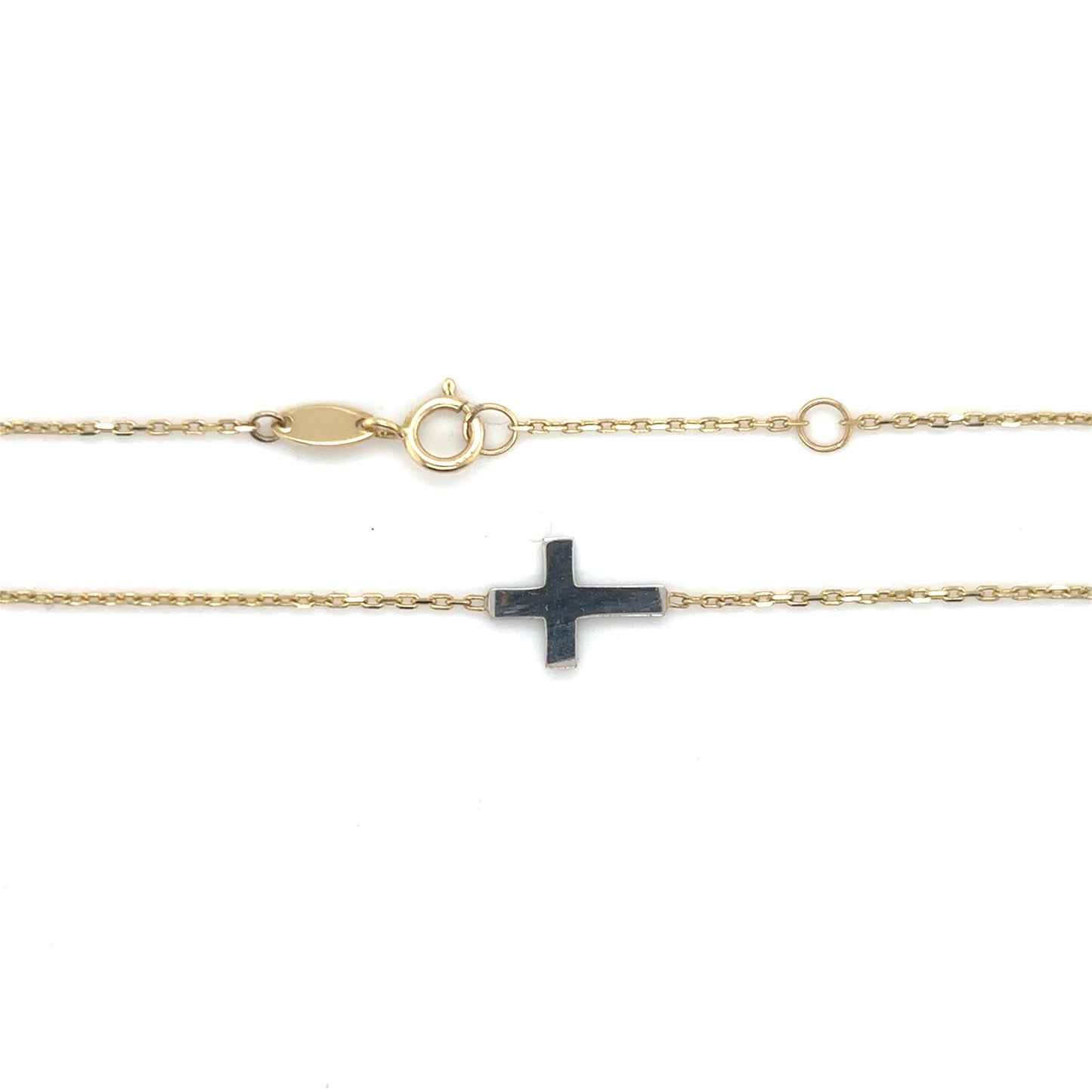 Armband 585/-Gold Kreuz