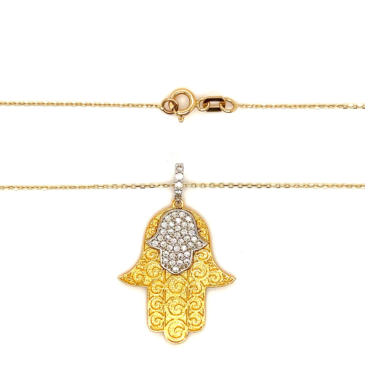 Kette mit Anhänger 585/-Gelbgold