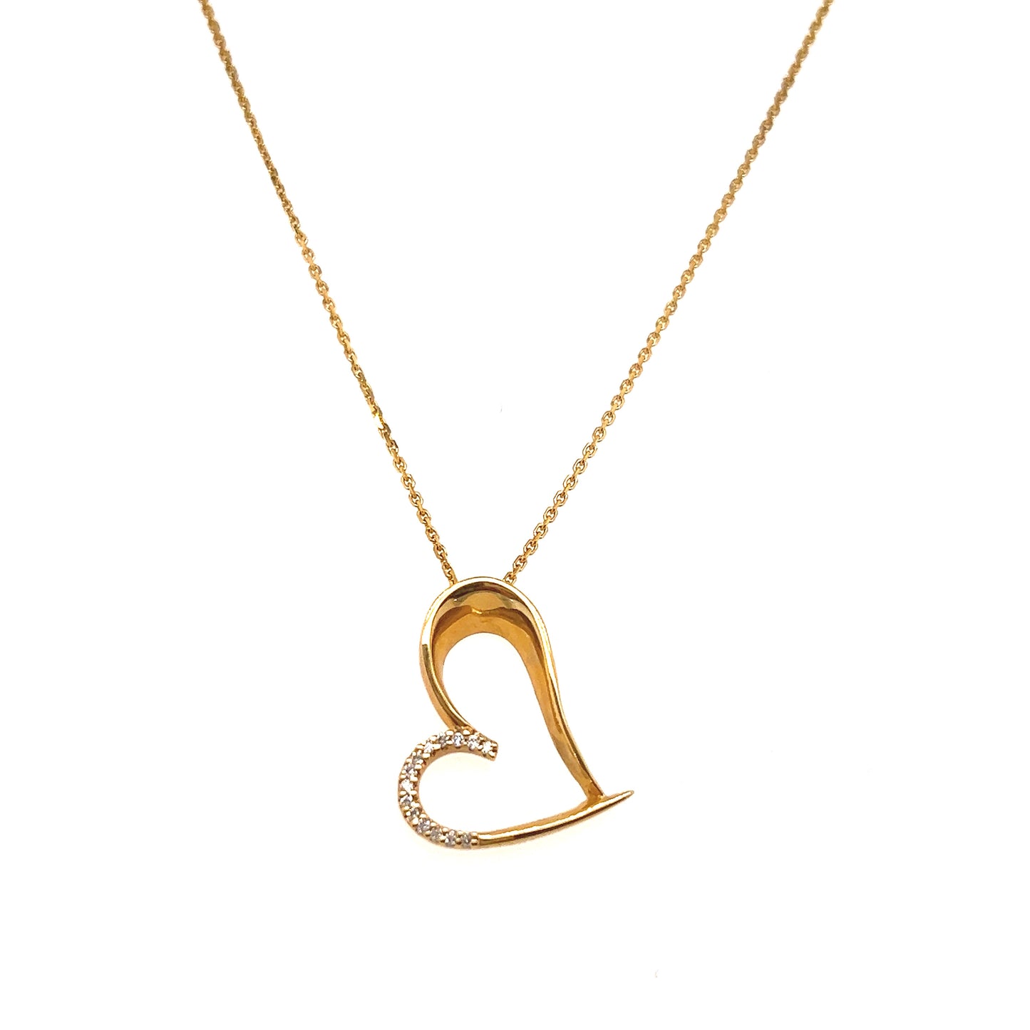 Kette mit Brillanten 585/-Gelbold