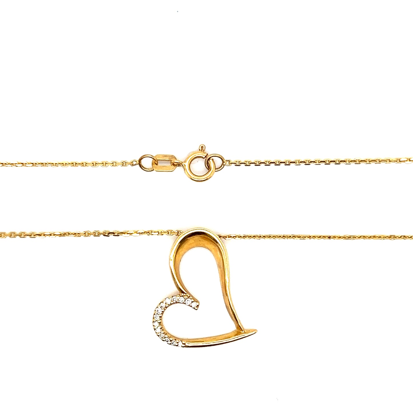 Kette mit Brillanten 585/-Gelbold