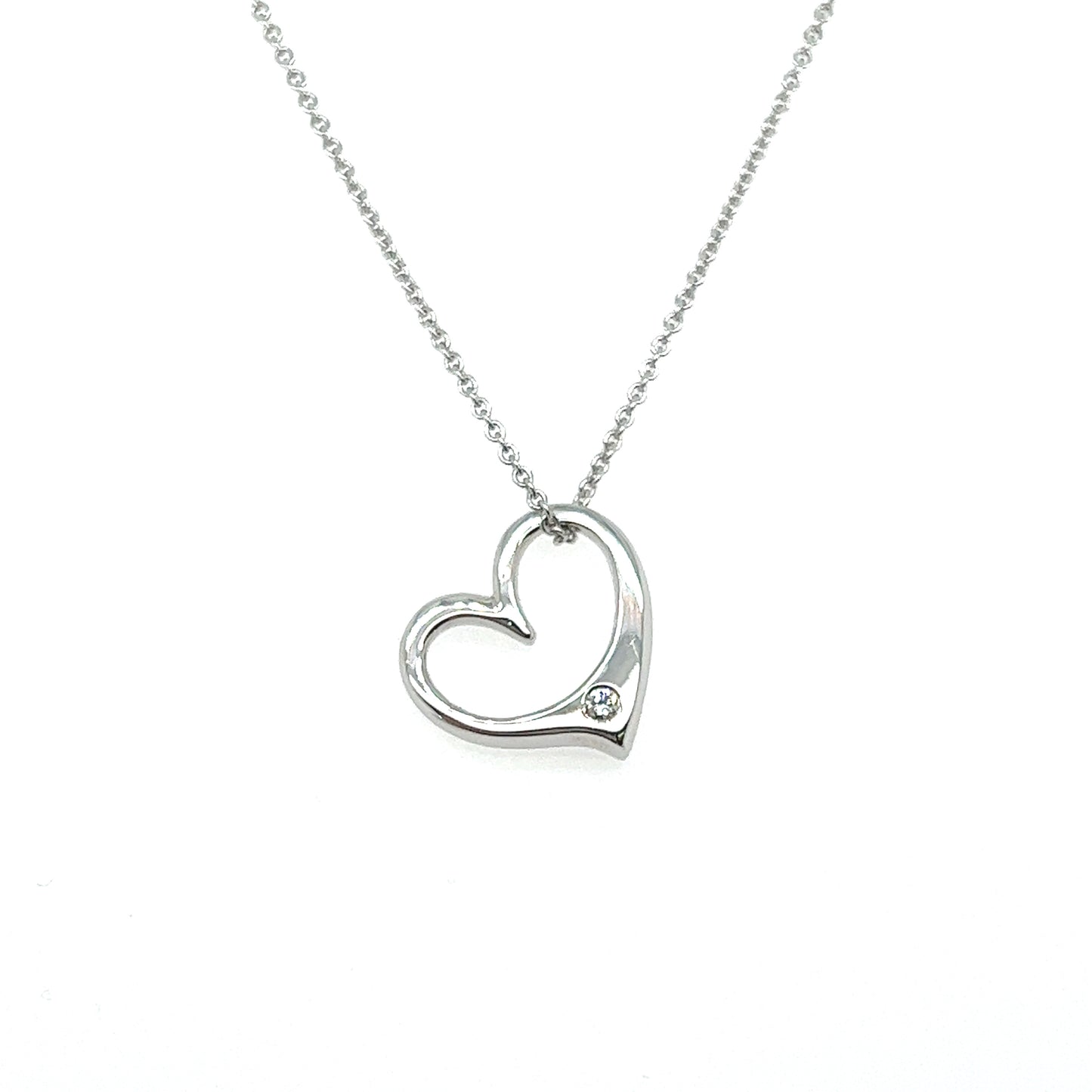 Kette mit Anhänger 585/-Weißgold