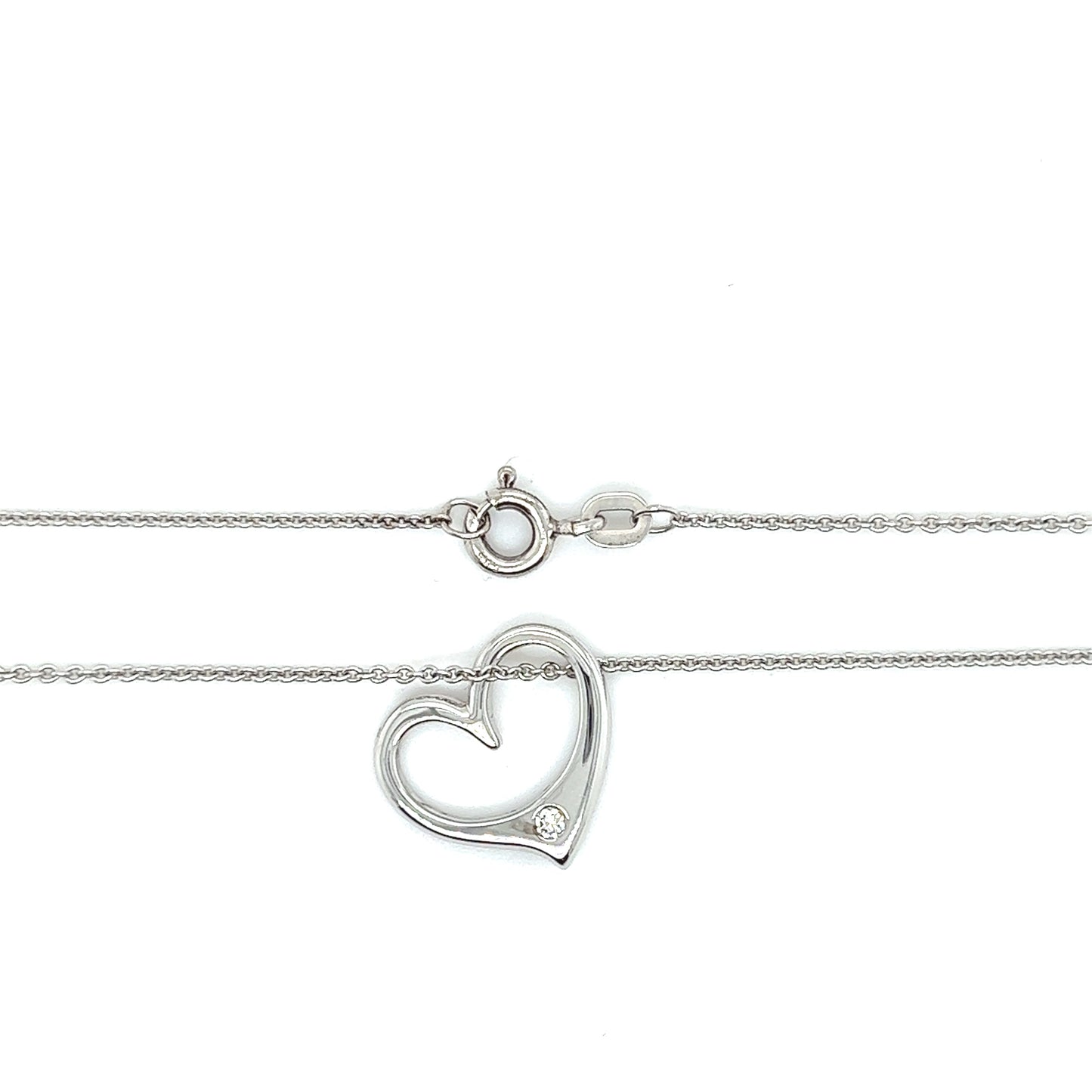 Kette mit Anhänger 585/-Weißgold