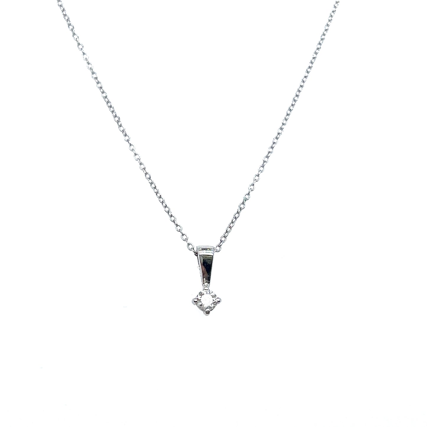Kette mit Anhänger 585/-Weißgold