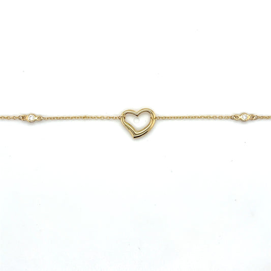 Armband 585/-Gold Herz
