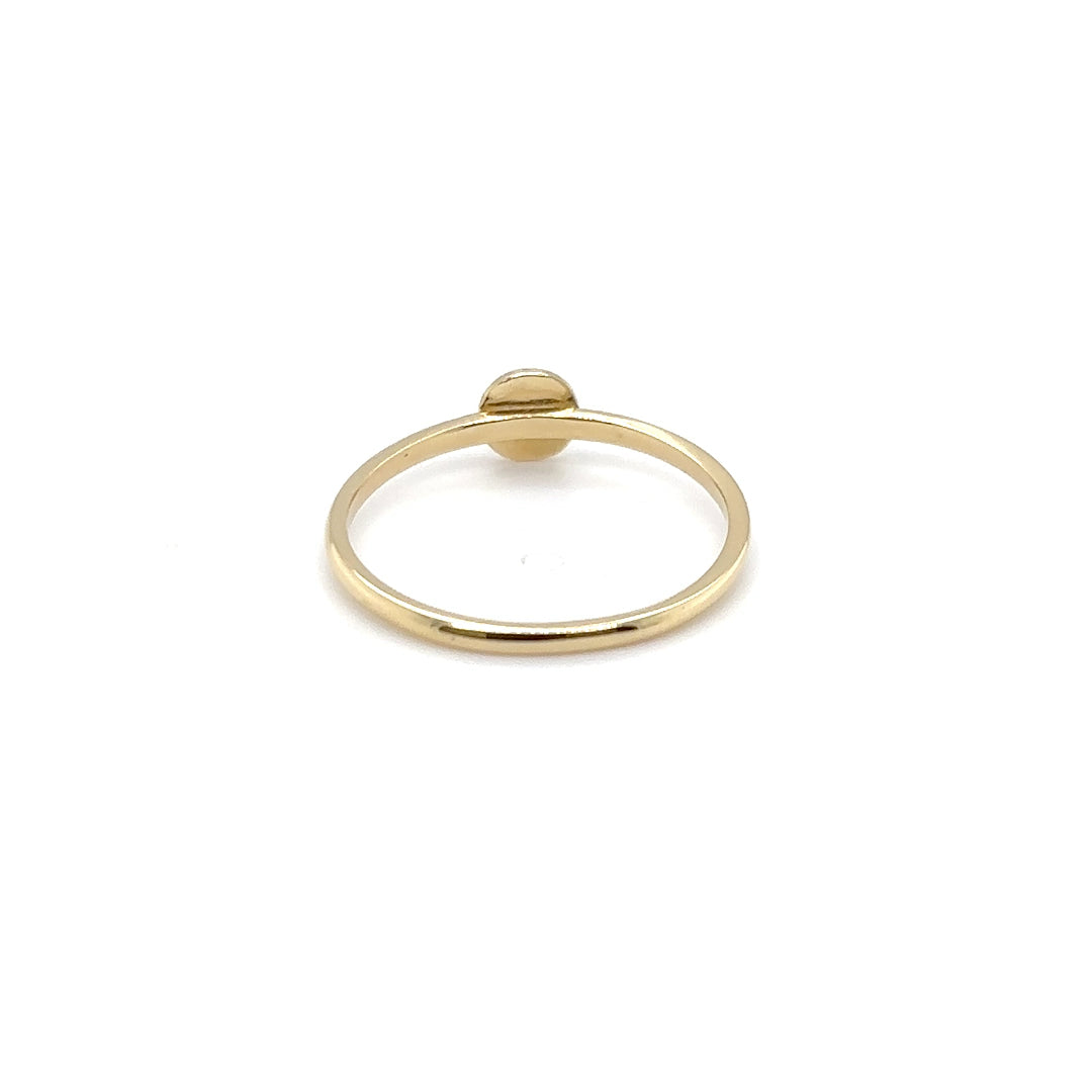 Ring 585/-Gold Rundplättchen