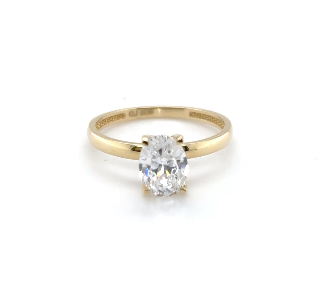 Ring 585/-Gold Zirkonia