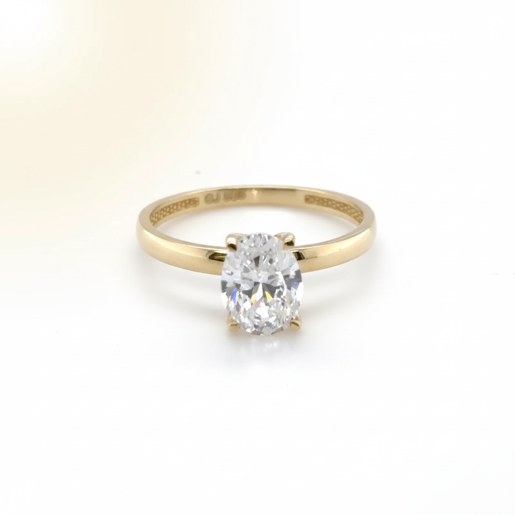 Ring 585/-Gold Zirkonia