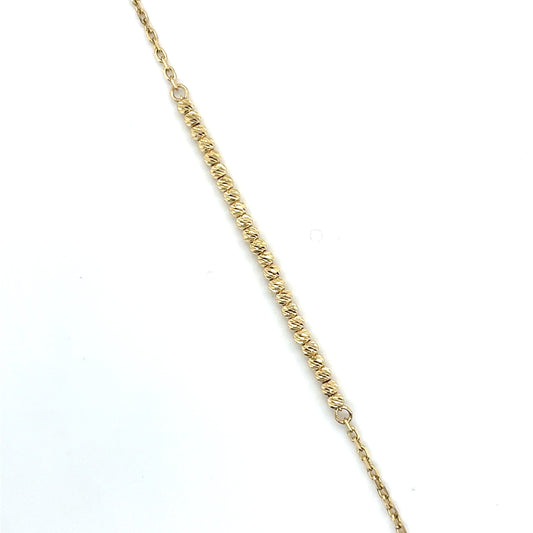 Armband 585/-Gold Kugelmuster