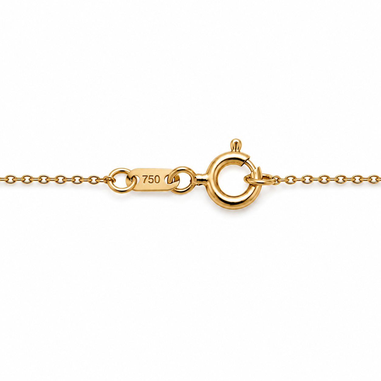 Kreuzkette aus 750 Gold mit Brillanten Verschluss