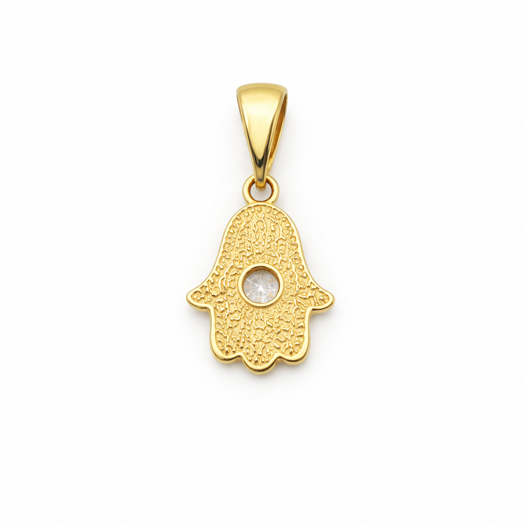 Fatima Hand Anhänger 585 Gelbgold