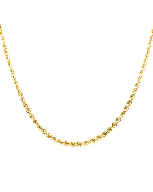585/- Gelbgold Kordelkette