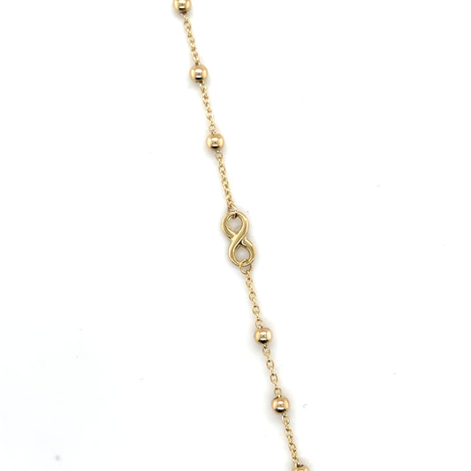 Armband 585/-Gold Infinity