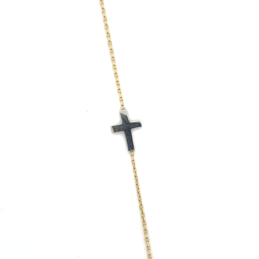 Armband 585/-Gold Kreuz