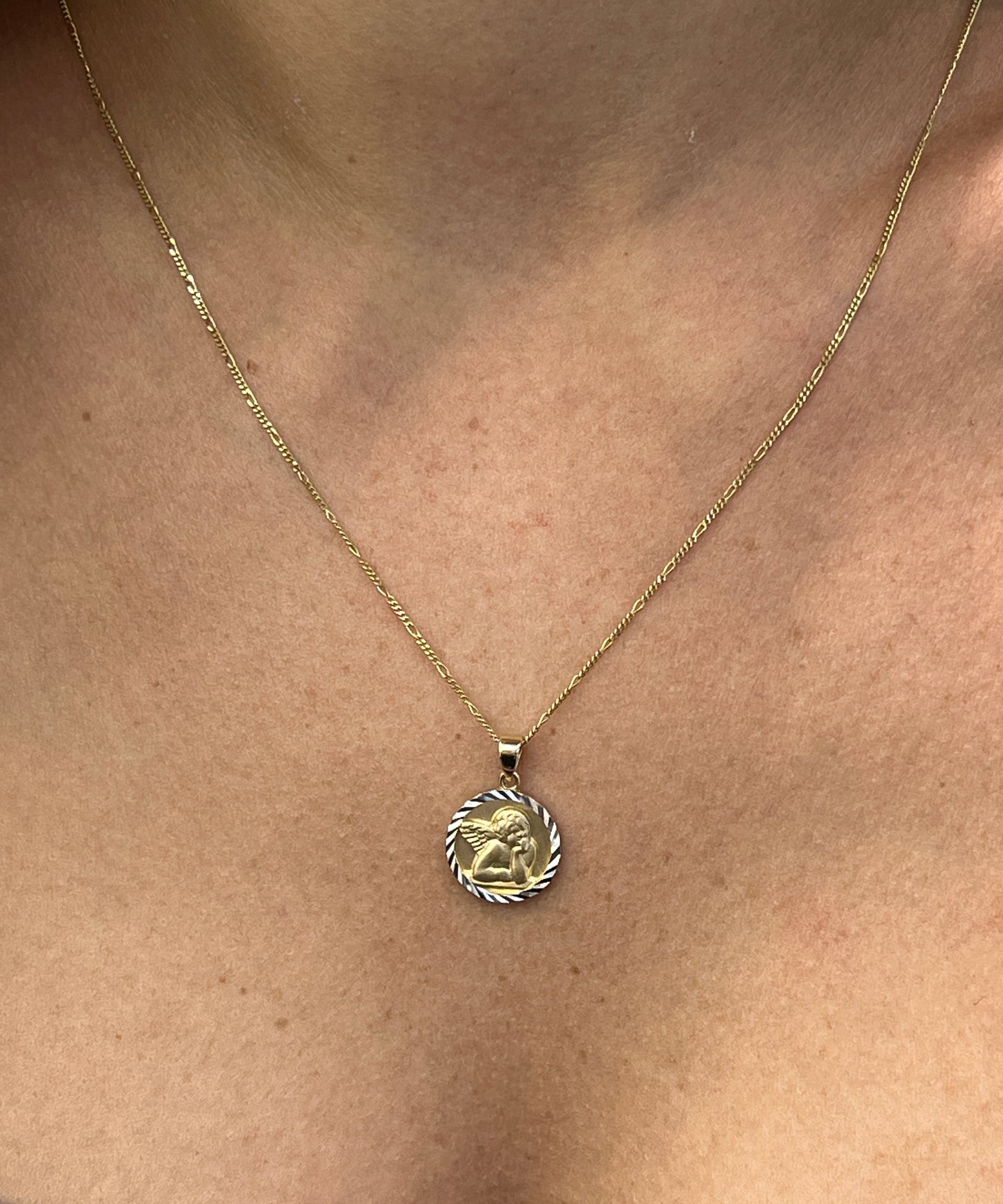 Anhänger Engel Motiv 585/-Bicolor