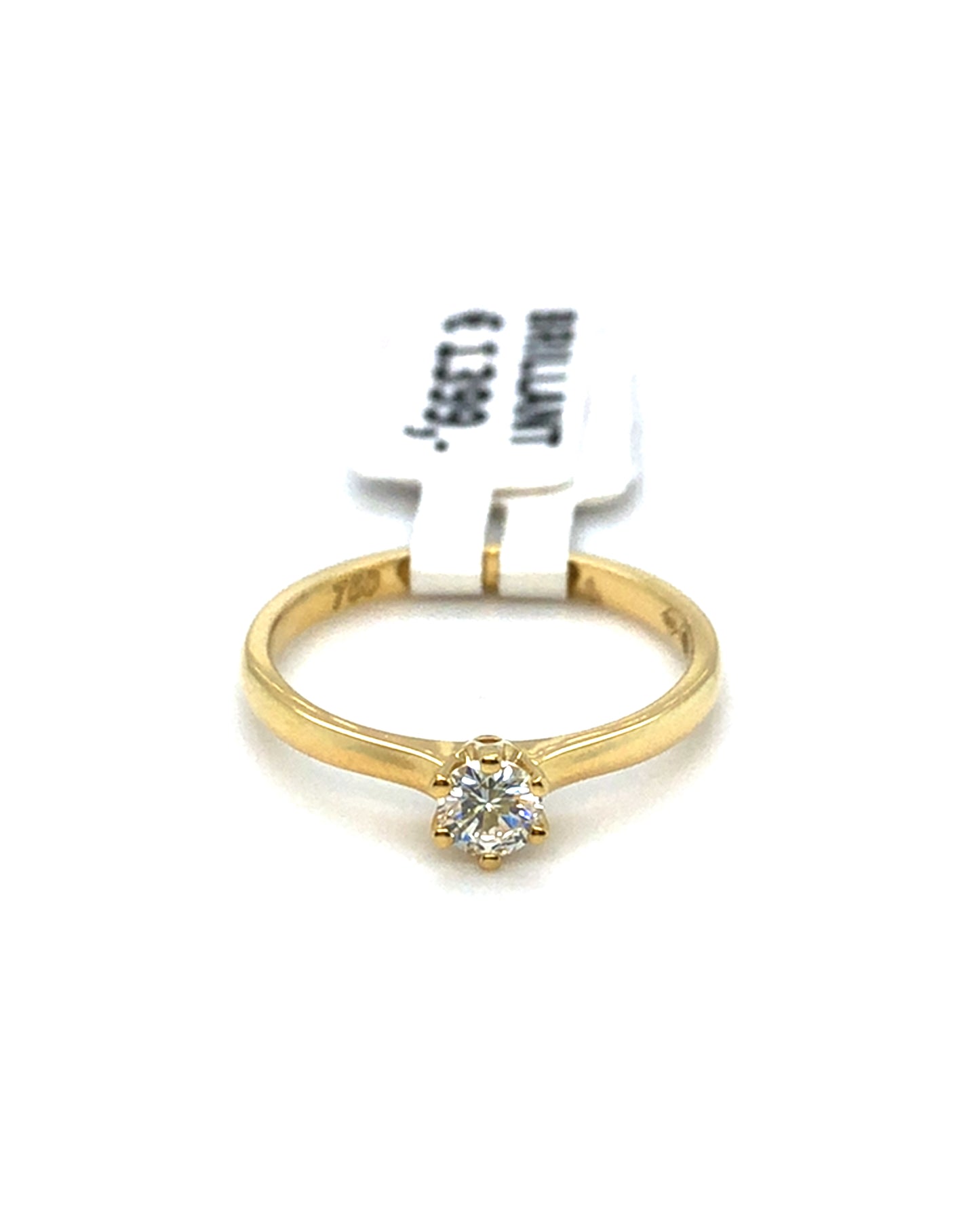 750/-Gelbgold Brillantring