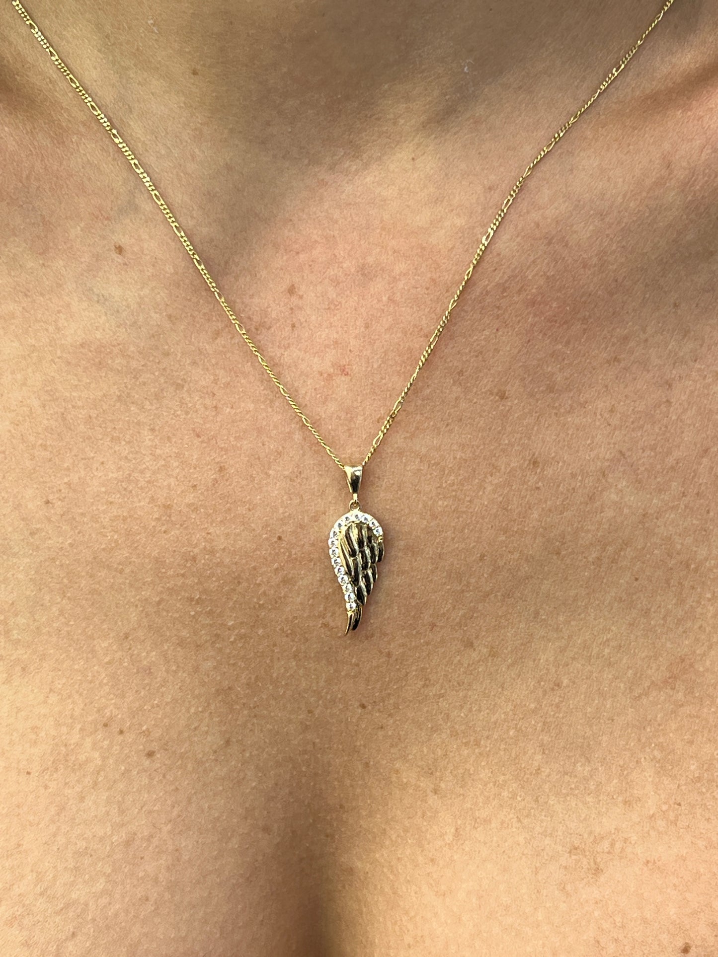 Anhänger Engelsflügel 585/-Gelbgold