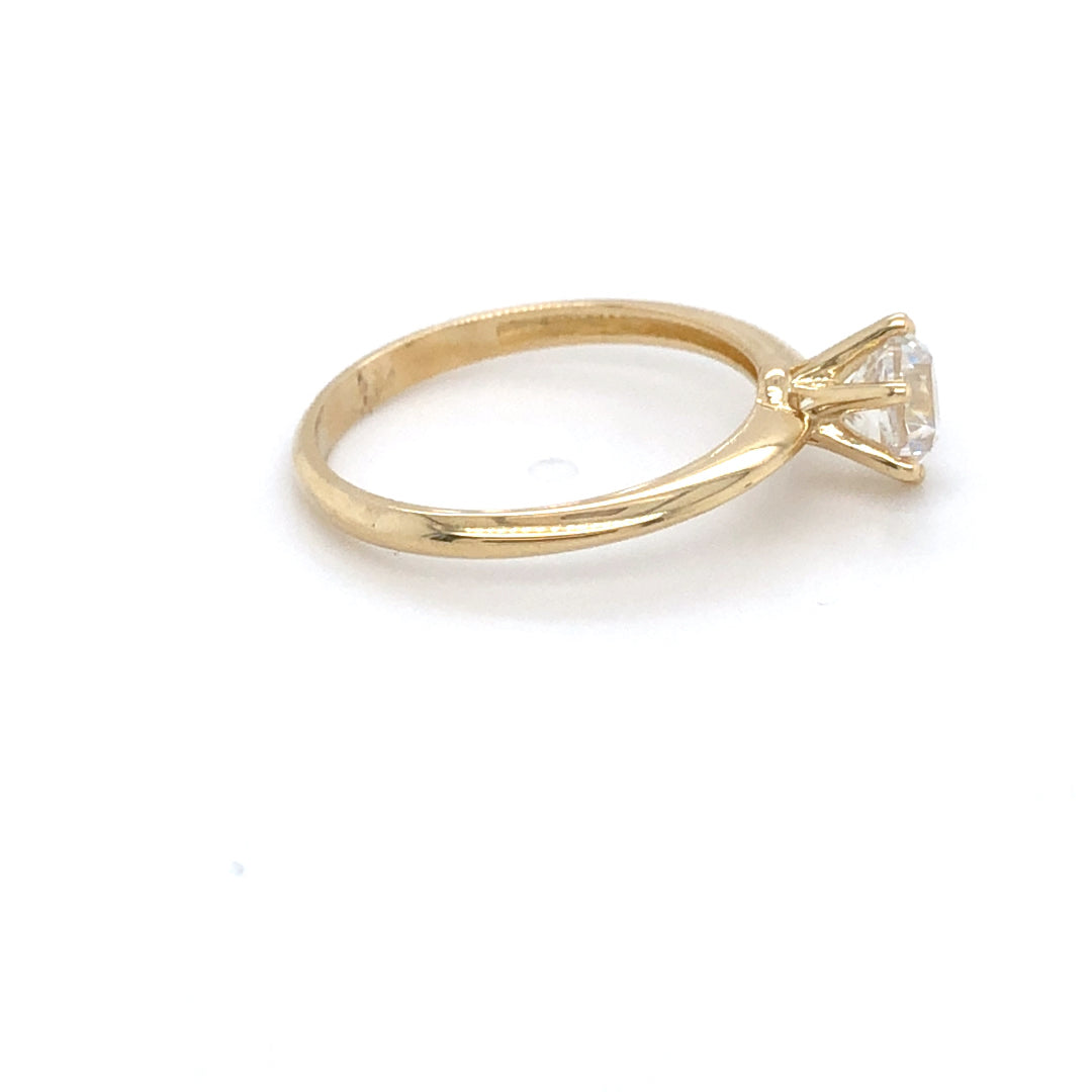 Ring 585/- Gelbgold Solitär