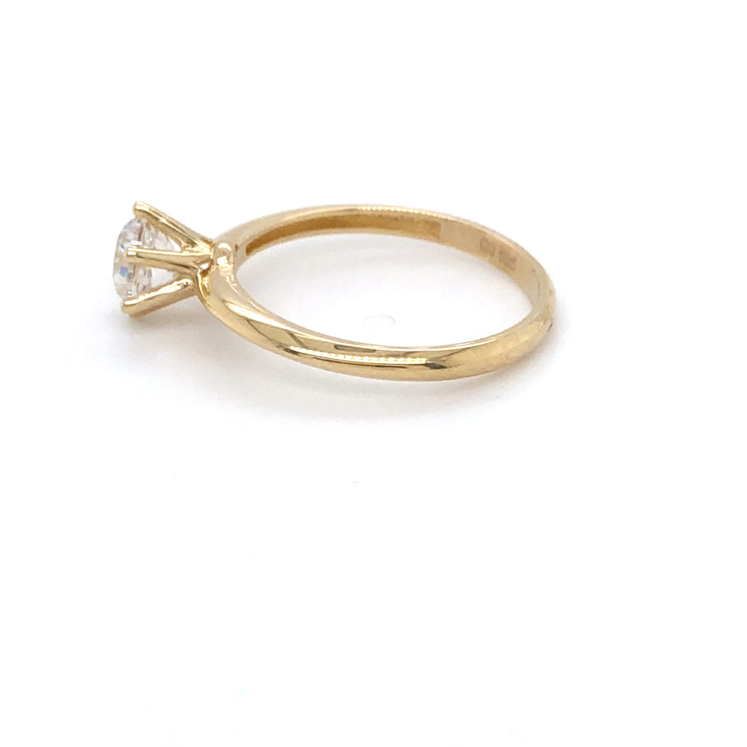 Ring 585/- Gelbgold Solitär