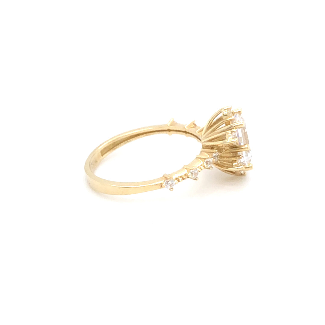 Ring 585/-Gold Zirkonia