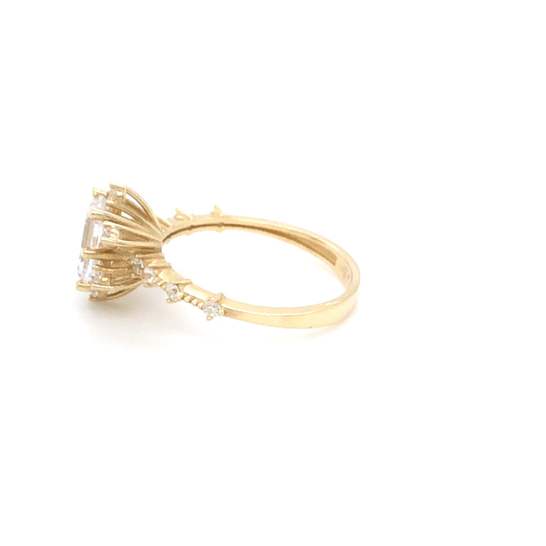Ring 585/-Gold Zirkonia