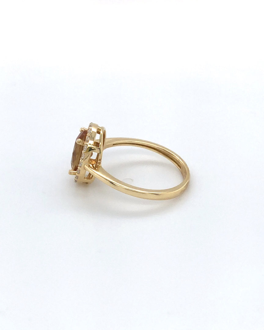 Zirkonia Ring aus 585/- Gold