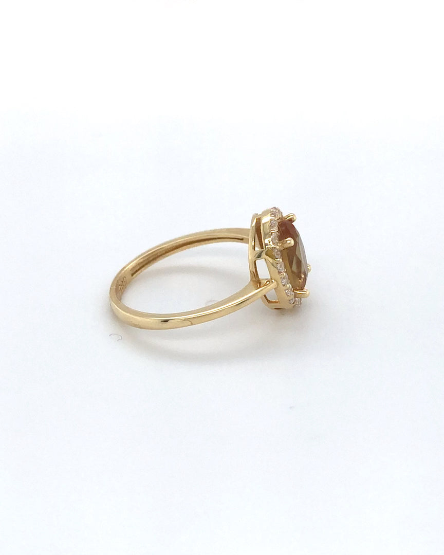 Zirkonia Ring aus 585/- Gold