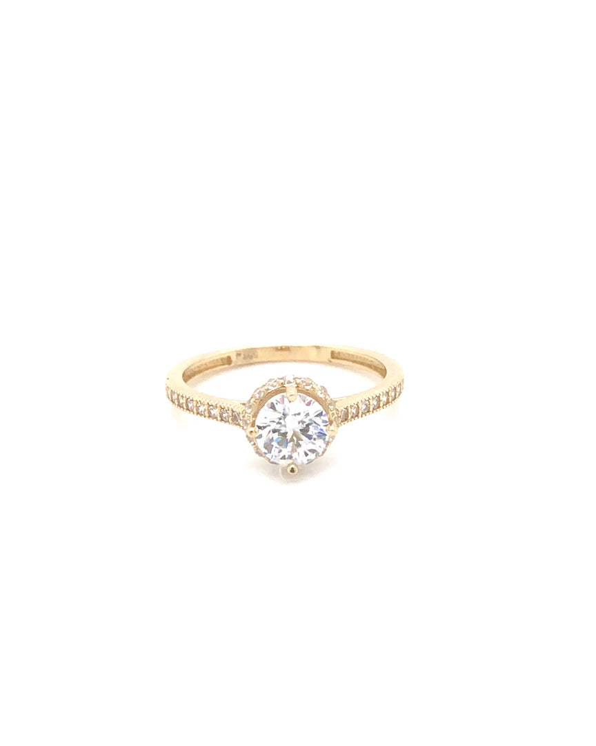 Ring 585/-Gold Zirkonia