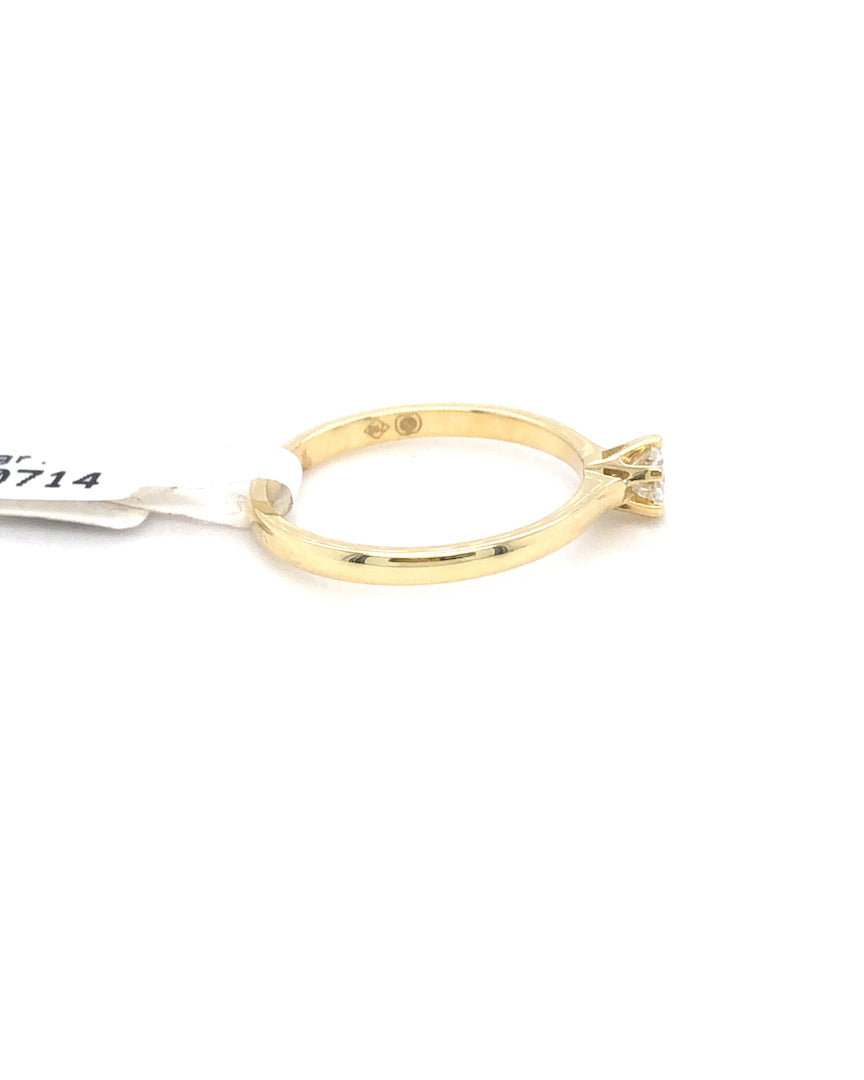 750/-Gelbgold Brillantring