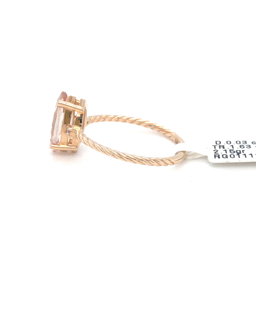 585/- Rotgold Ring