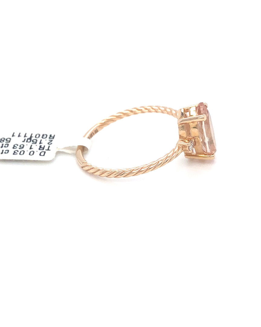 585/- Rotgold Ring
