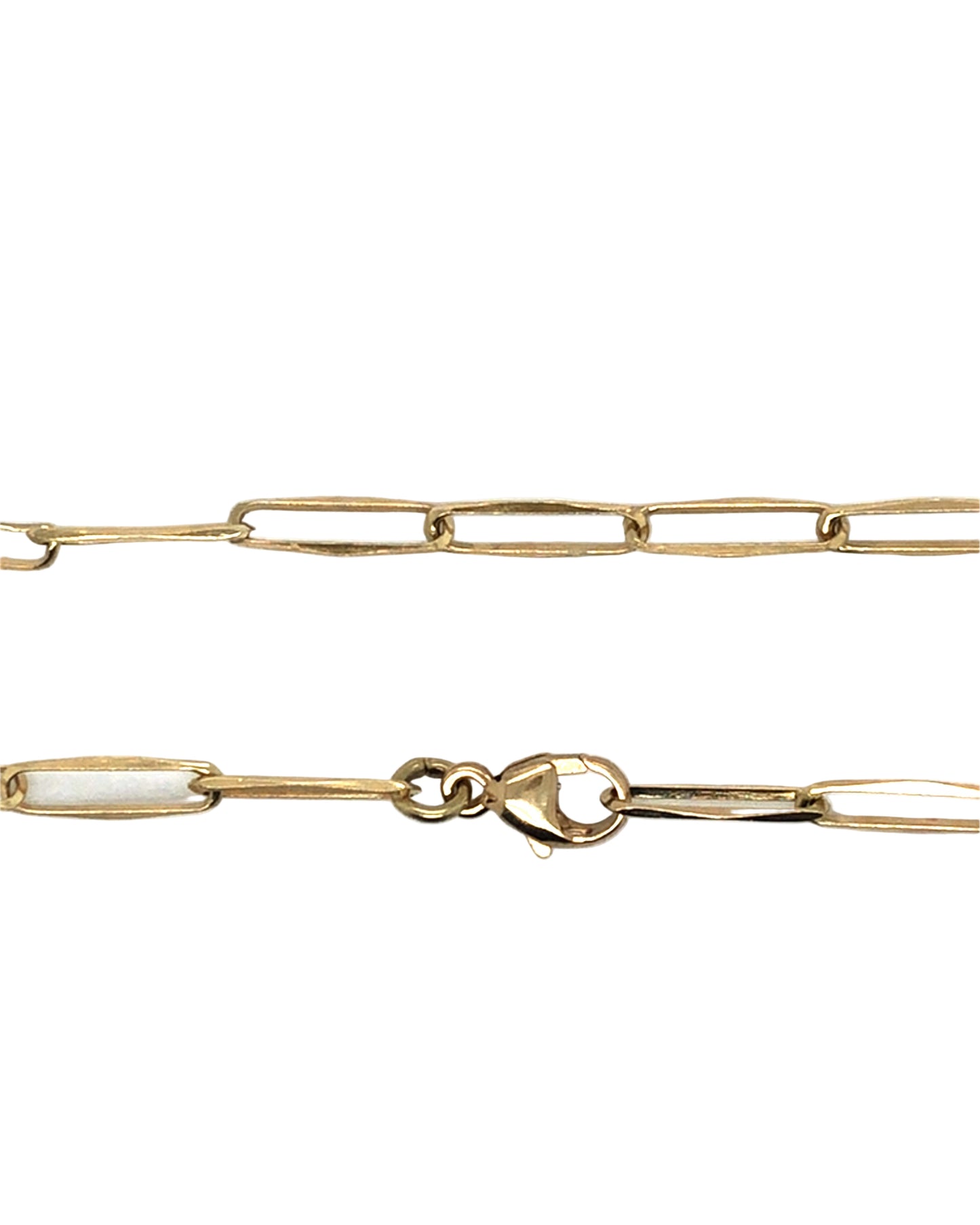 Armband 585/-Gold Büroklammermuster