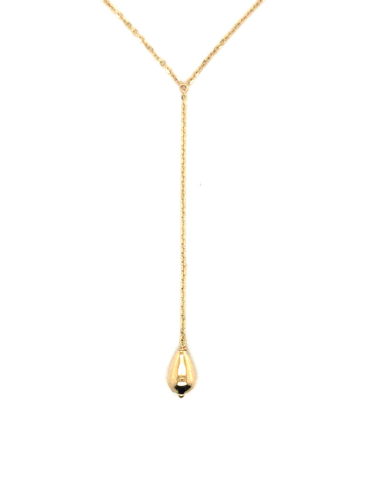 Y-Kette 585/-Gold Tropfen