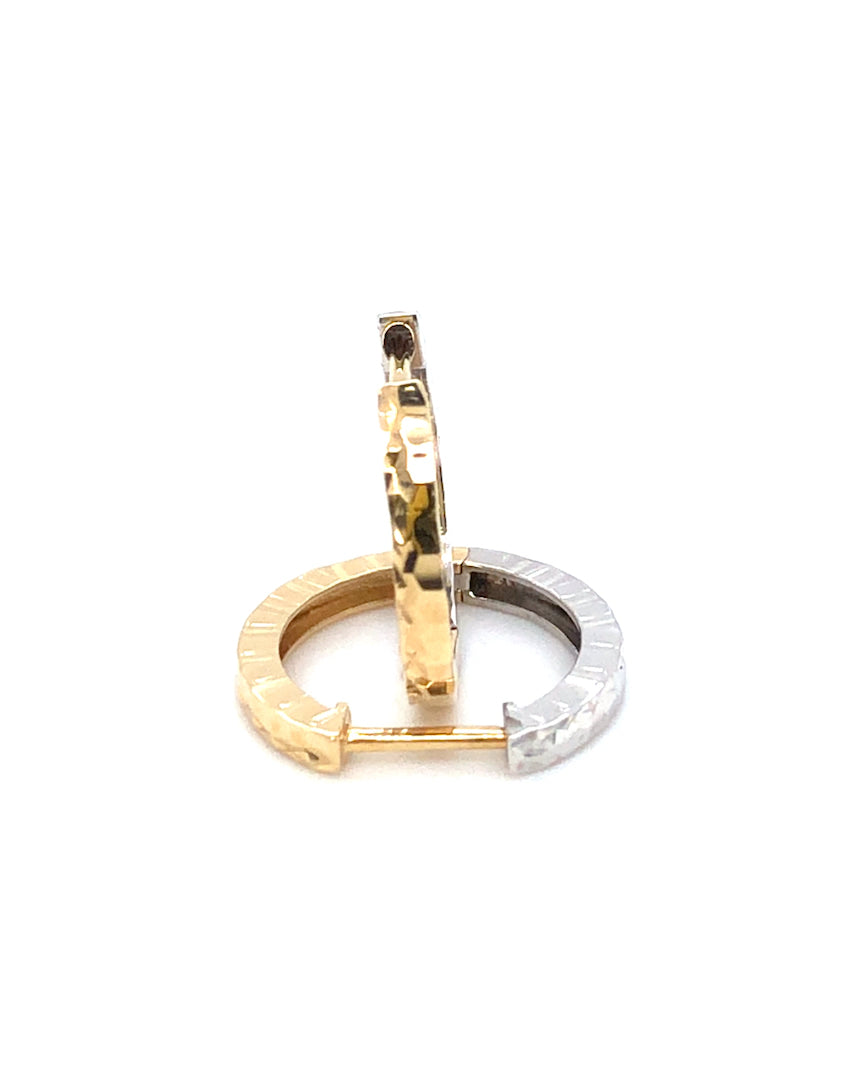 Creolen 585/-Gold Bicolor
