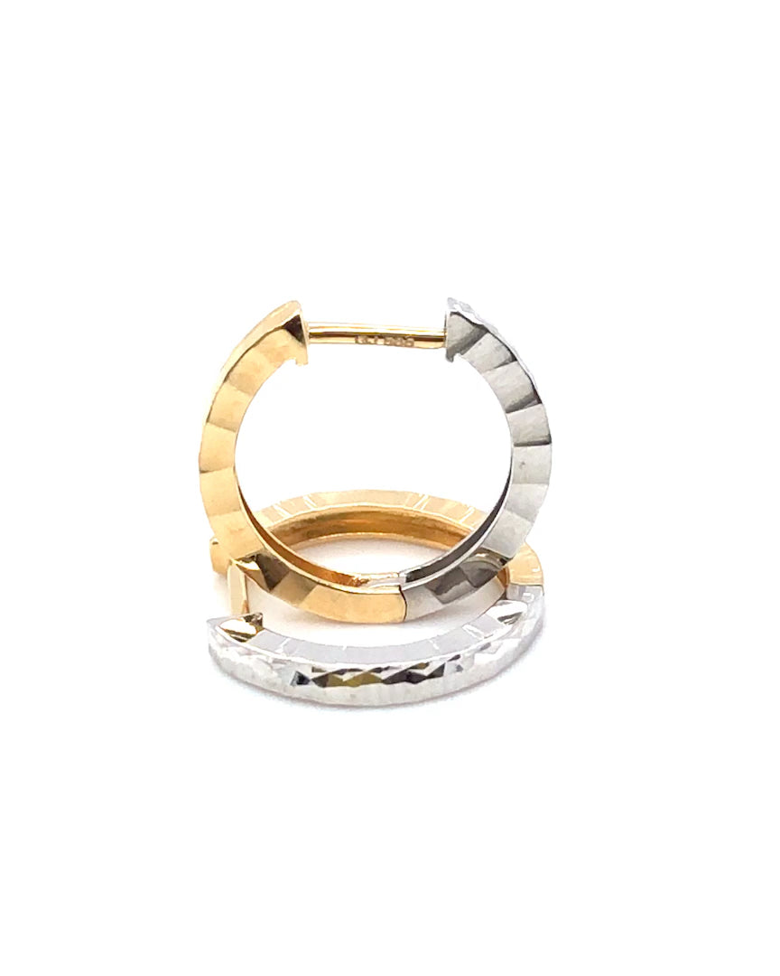 Creolen 585/-Gold Bicolor