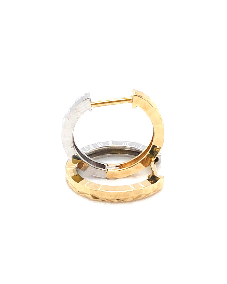 Creolen 585/-Gold Bicolor