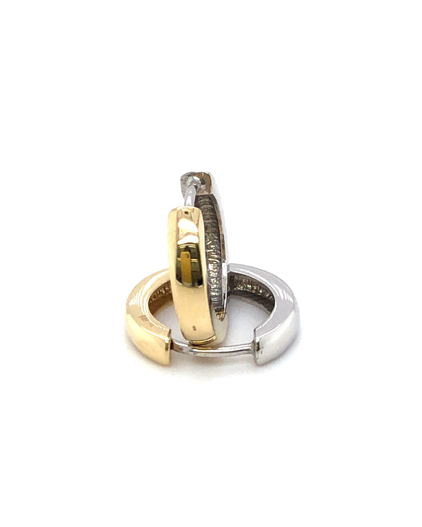 Creolen 585/-Gold Bicolor