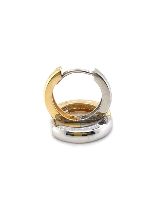 Creolen 585/-Gold Bicolor