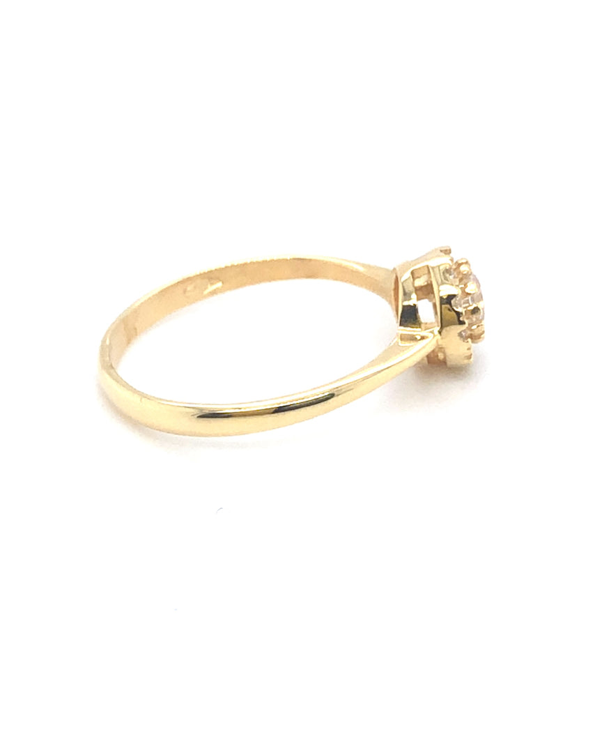 585/- Gelbgold Ring