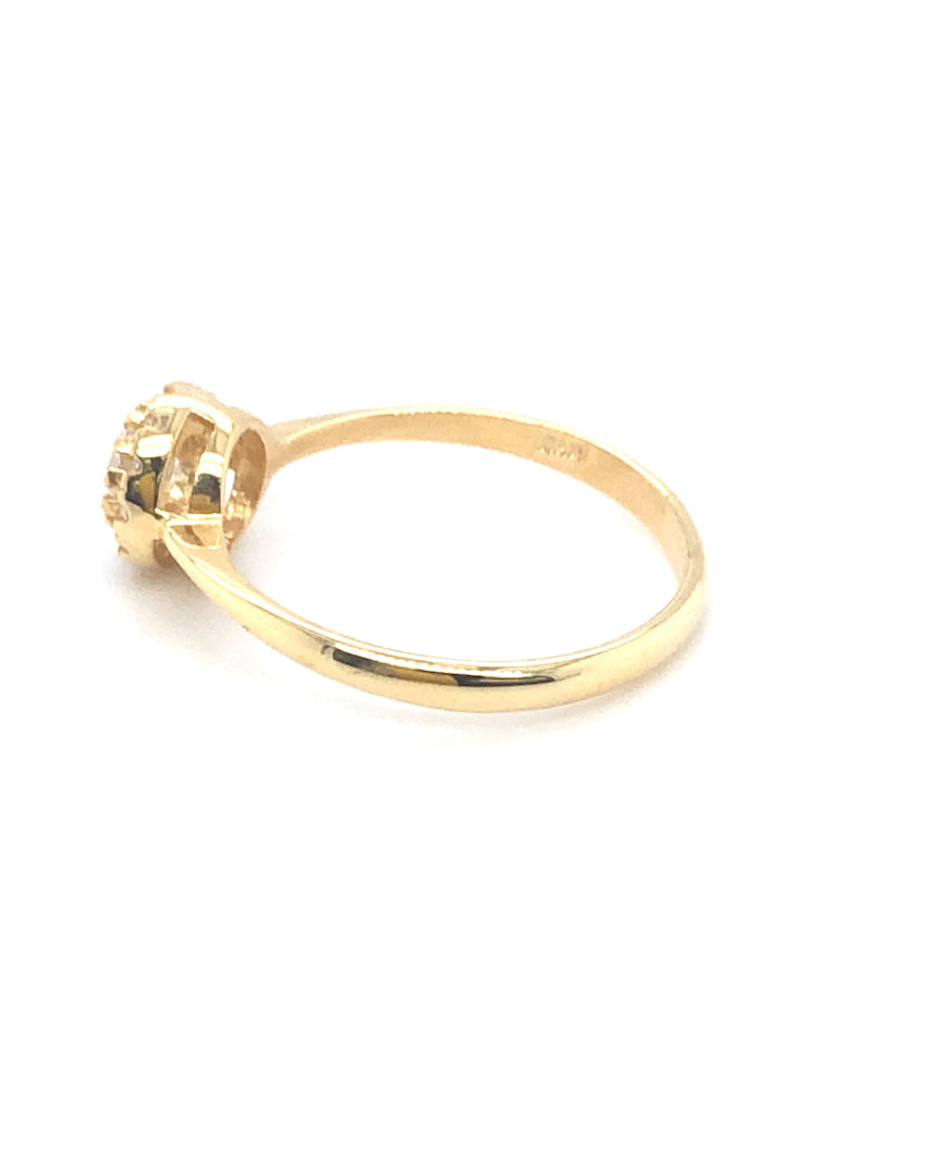 585/- Gelbgold Ring