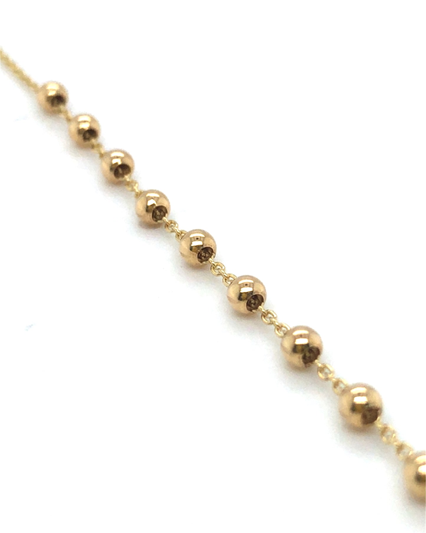 Kugelarmband 585/-Gold mit Engelsanhänger