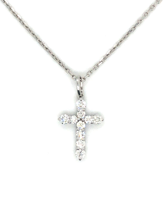 Kreuzkette 585/-Gold Brillanten