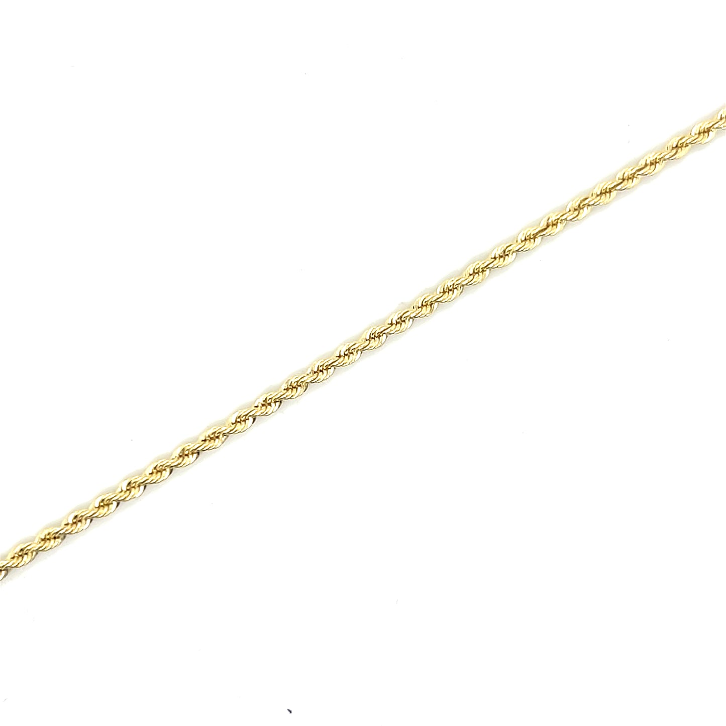 Filigranes Damen-Kordelarmband aus 585 Gold, 18,5 cm lang und 1,4 mm breit