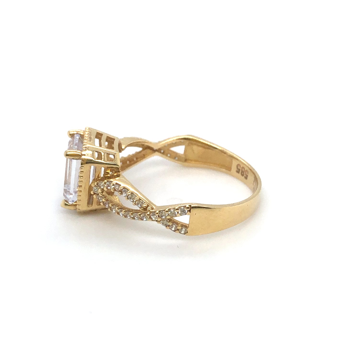 Ring 585/-Gelbgold Zirkonia