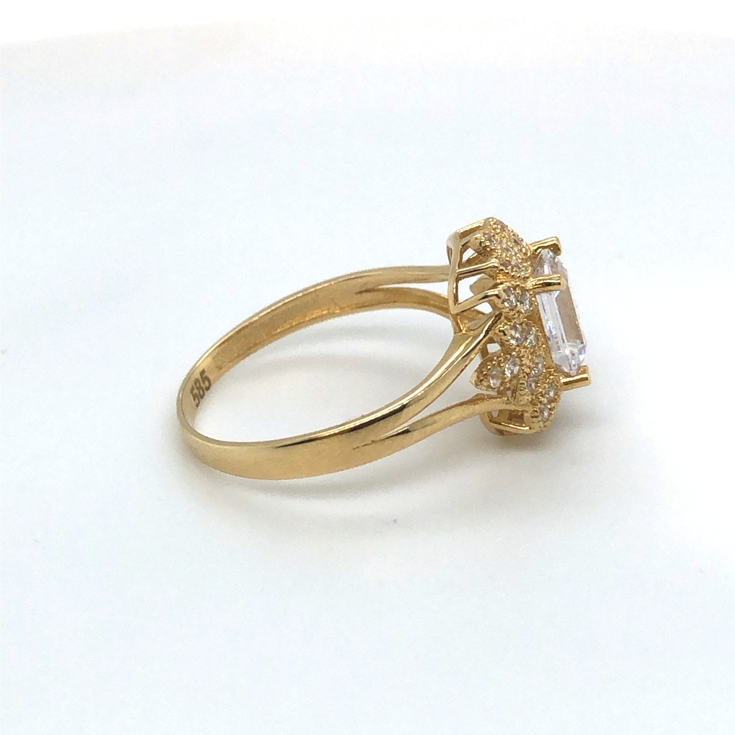 Ring 585/-Gelbgold Zirkonia