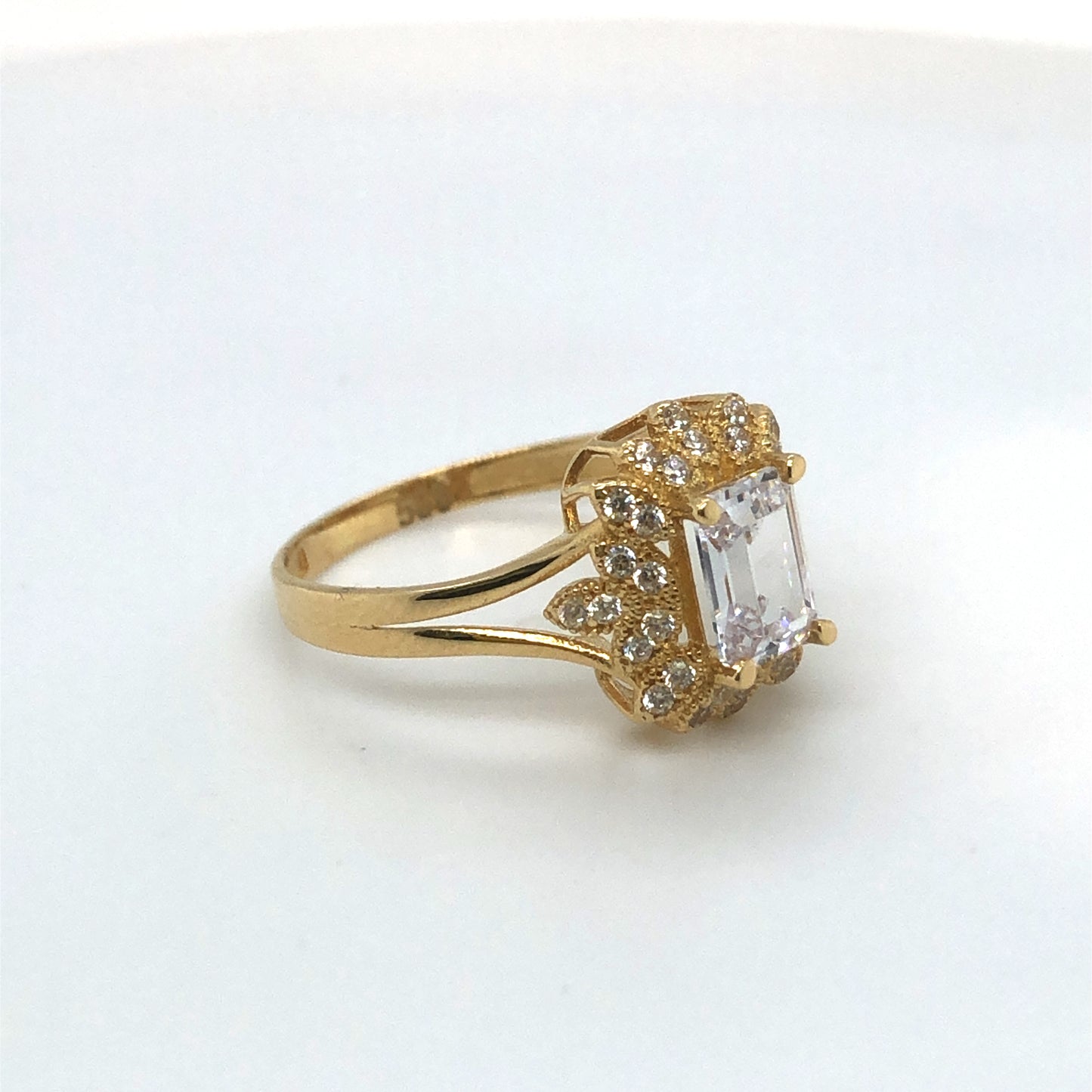 Ring 585/-Gelbgold Zirkonia