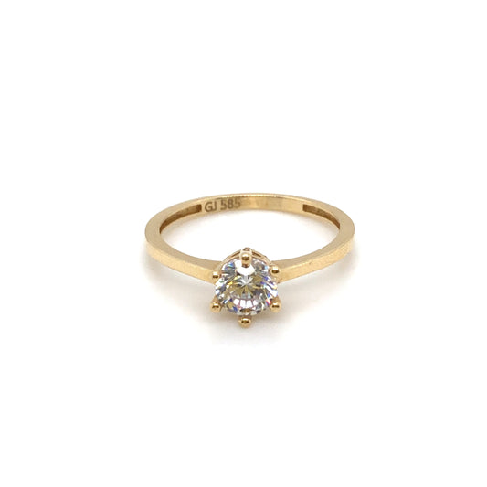 Ring 585/-Gelbgold Zirkonia