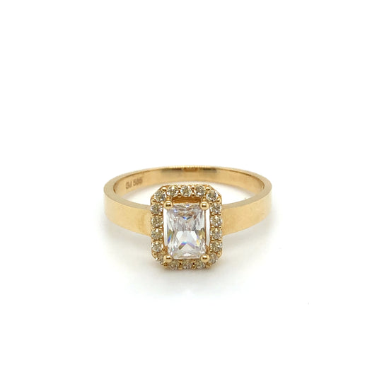 Ring 585/-Gelbgold Zirkonia