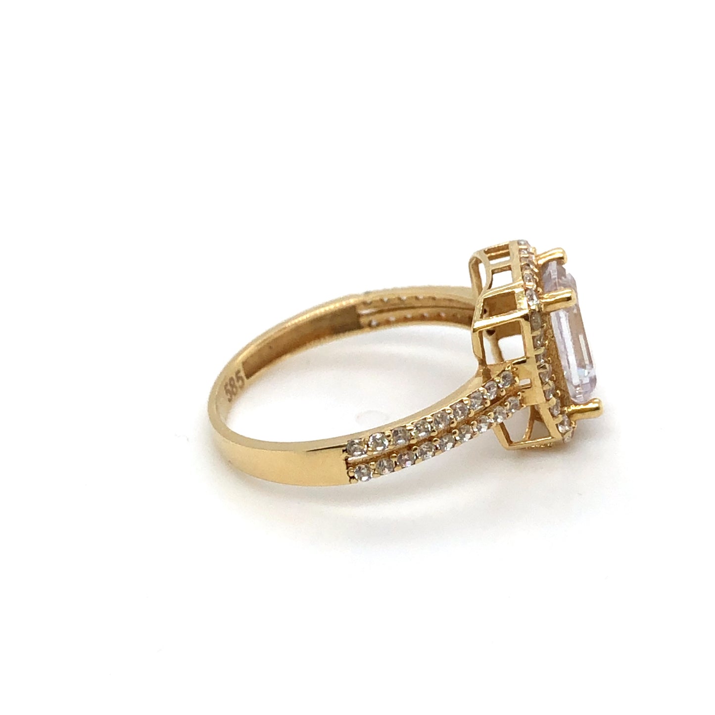 Ring 585/-Gelbgold Zirkonia