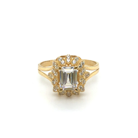 Ring 585/-Gelbgold Zirkonia