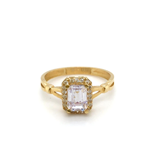 Ring 585/-Gelbgold Zirkonia